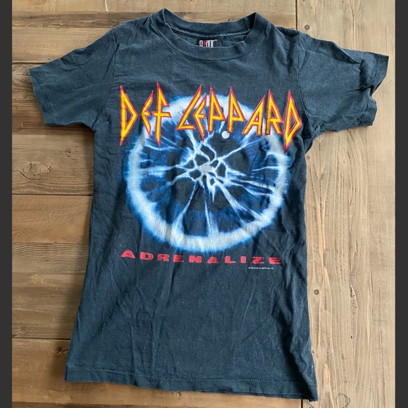 vintage def leppard band tour t shirt '92 - Picture 1 of 7